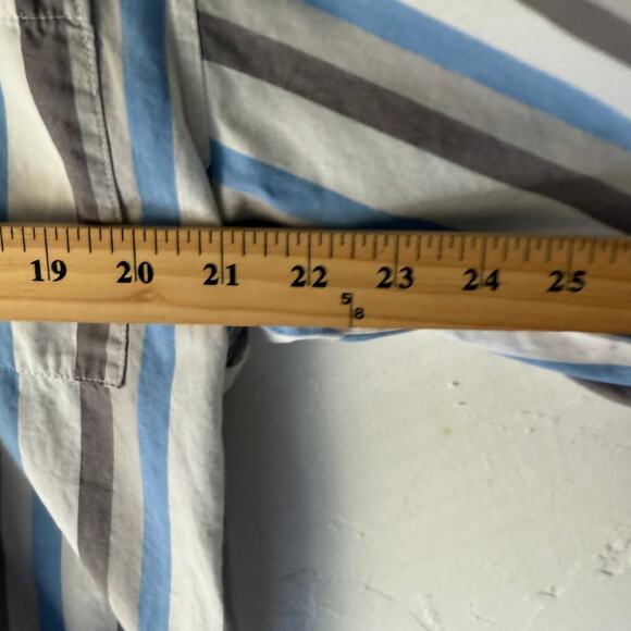 Southpole Y2K Vertical Stripe Button Shirt Cotton Streetwear Size‎ M - Picture 7 of 8